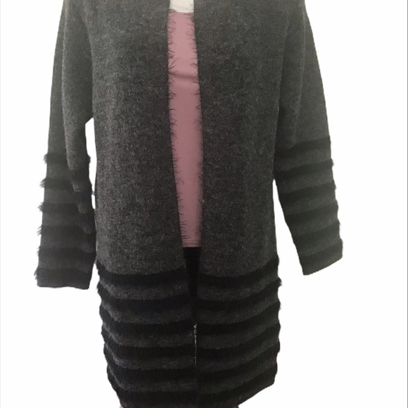 Avalin fluffy fuzzy open front cardigan - Picture 3 of 13